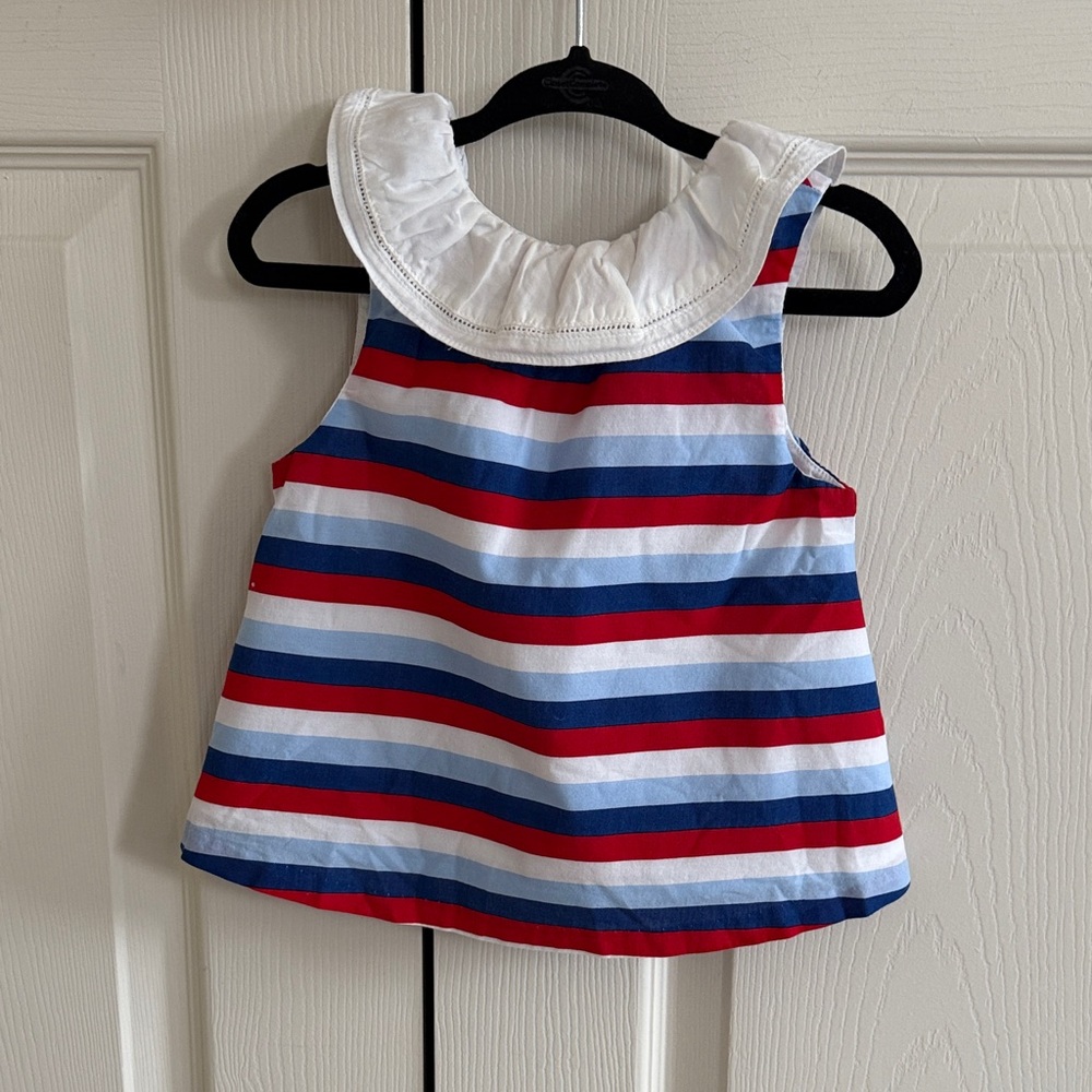 Janie and Jack Striped Sleeveless Baby Dress
